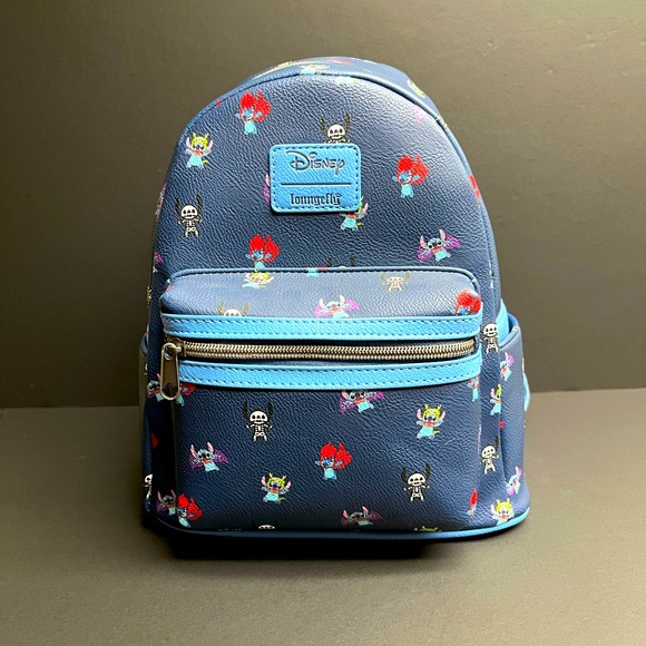 RARE 2019 Loungefly Halloween Stitch mini backpack - Picture 1 of 9